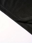Baskılı Oversize Bisiklet Yaka T-shirt - Siyah resmi